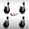 Service Caster 5'' SS Phenolic Swivel 1-5/8'' Expand Stem Caster Set 2 Total Lock Brakes, 4PK SCC-SSEXTTL20S514-PHS-2-S-2-158 - alternate 4